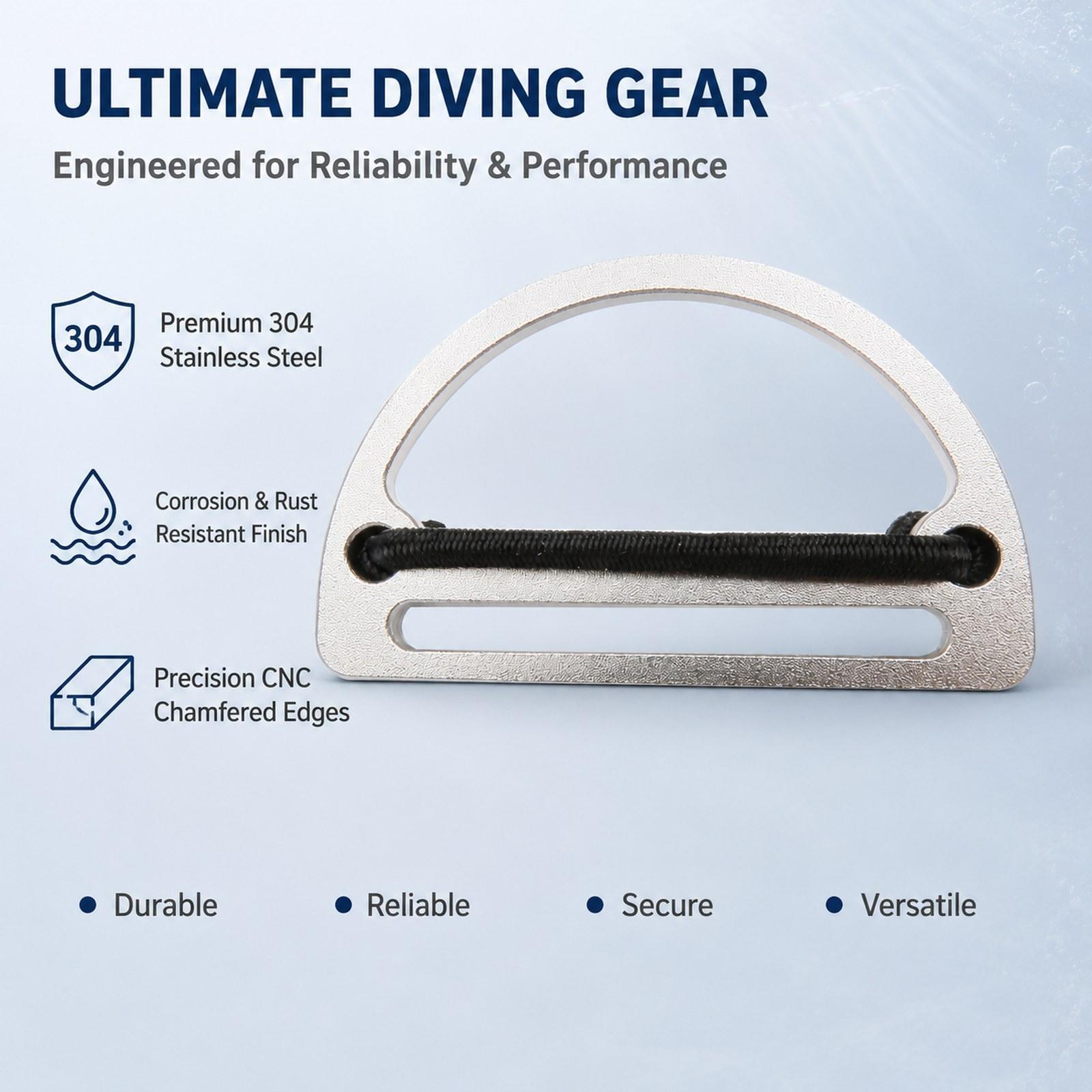 Tauchgurt-Verschlussclip mit D – D Ring Strap Bewertung und Preis